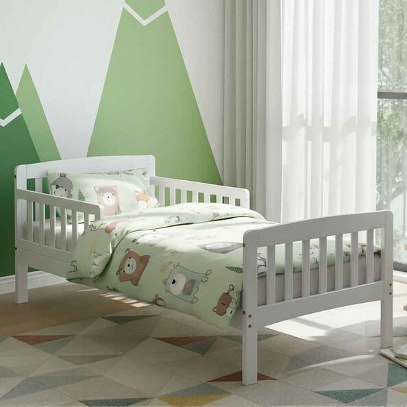 Joliette Wooden Toddler Bed In White