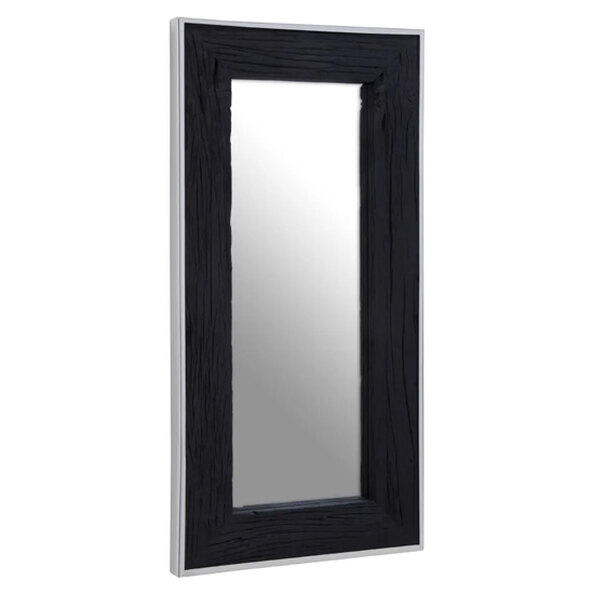Kaia Wall Mirror Rectangular With Black Wooden Frame