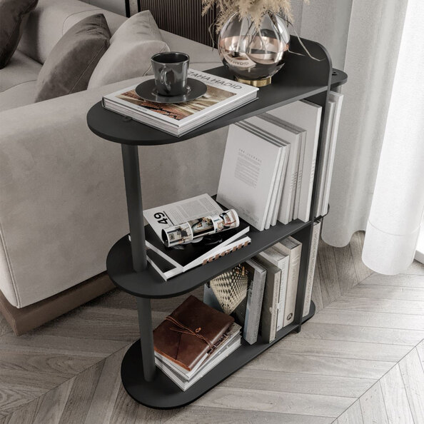 Kaiteki Wooden Side Table in Black