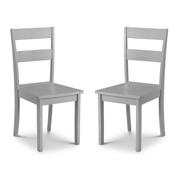 Kalare Grey Wooden Dining Chair in Pair