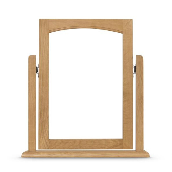 Kamiah Dressing Mirror With Oak Wooden Frame