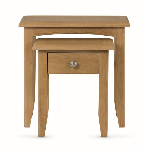 Kamiah Wooden Nest Of 2 Tables In Oak