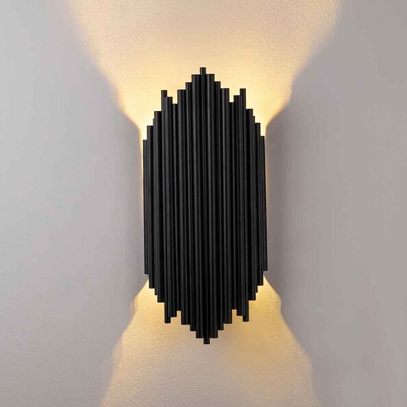 Kara Metal Wall Lamp in Black