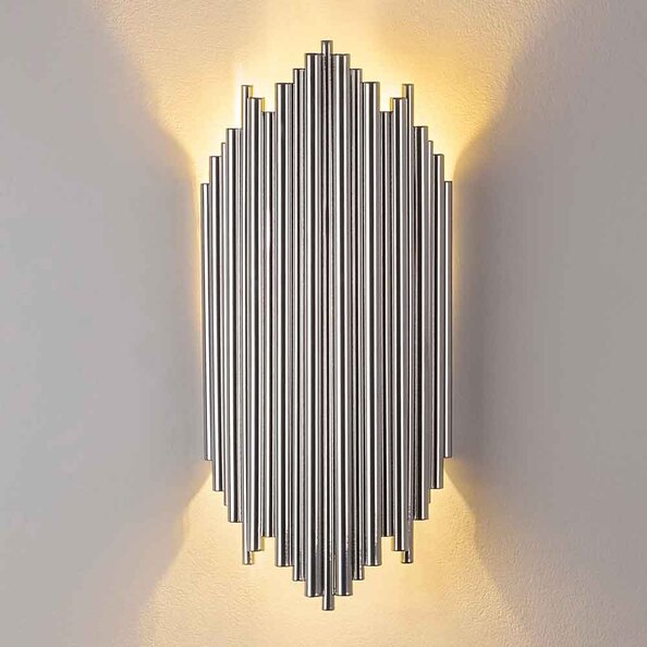 Kara Metal Wall Lamp in Chrome