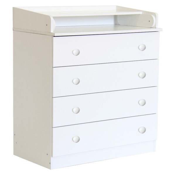 Karlstad Wooden Chest Of 4 Drawers In White