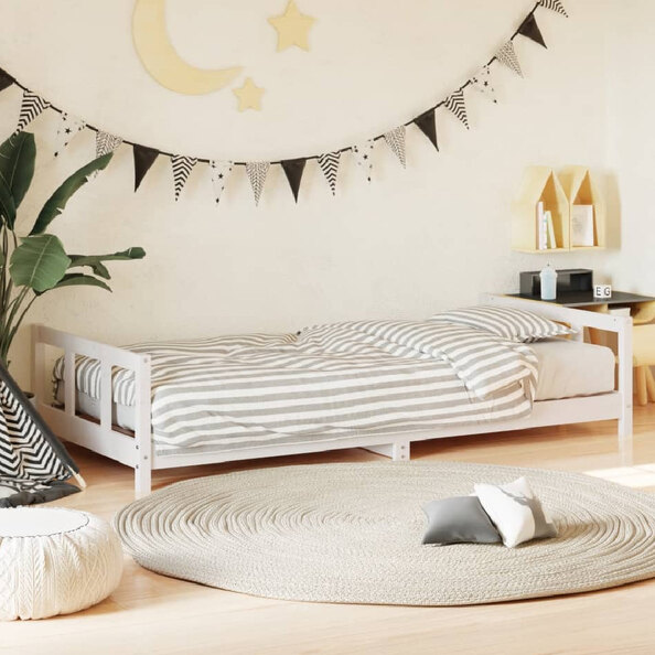 Katonah 90x200cm Wooden Children Bed In White