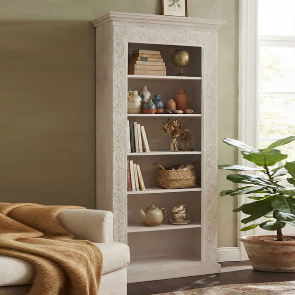 Kaxen Mangifera Bookcase in White