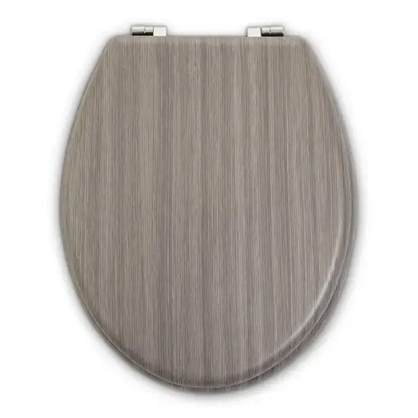 Kelant Wooden Toilet Seat In Grey