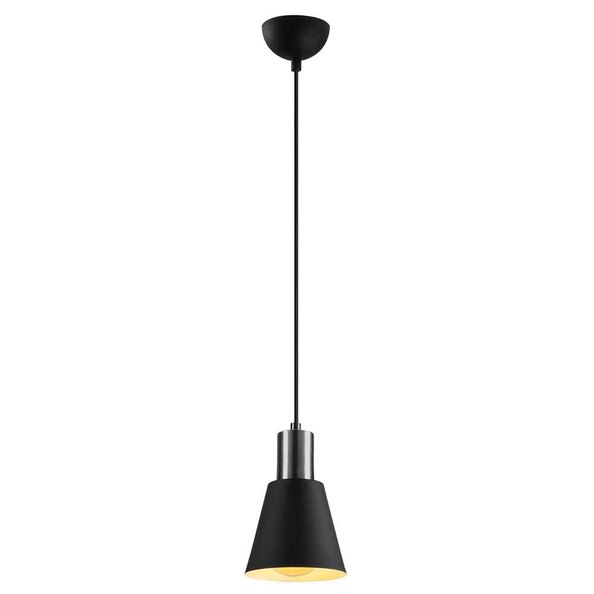 Kellan Metal Ceiling Pendant Light in Black and Nickel
