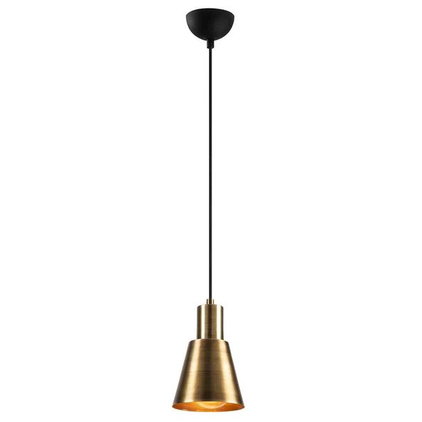 Kellan Spherical Metal Ceiling Pendant Light in Gold and Black