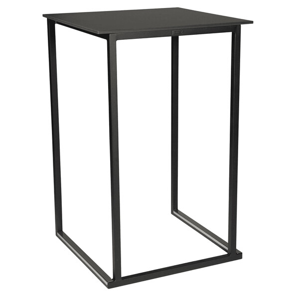 Kelowna Steel Outdoor Standing Table In Black