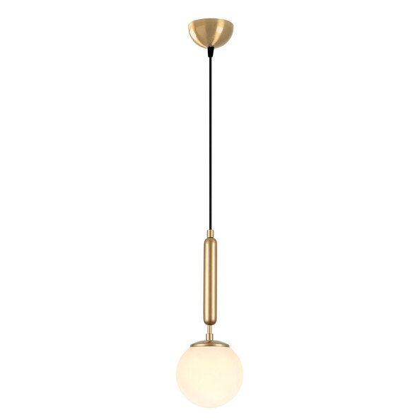 King Metal Ceiling Pendant Light in Gold and White