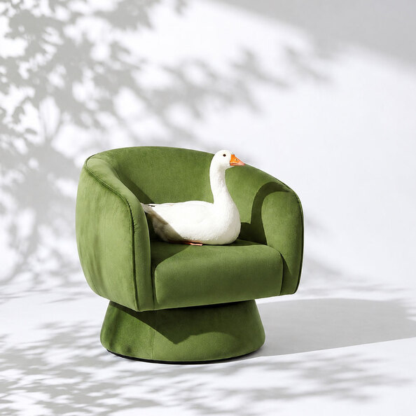 Kireva Velvet Armchair in Green