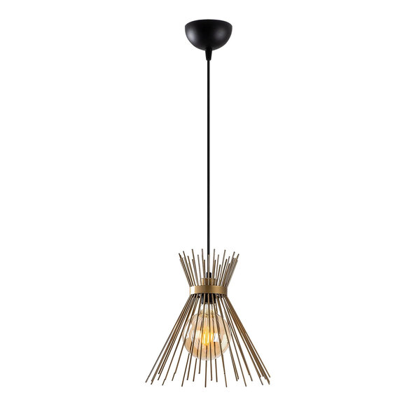 Kirpi Metal Ceiling Pendant Light in Gold and Black