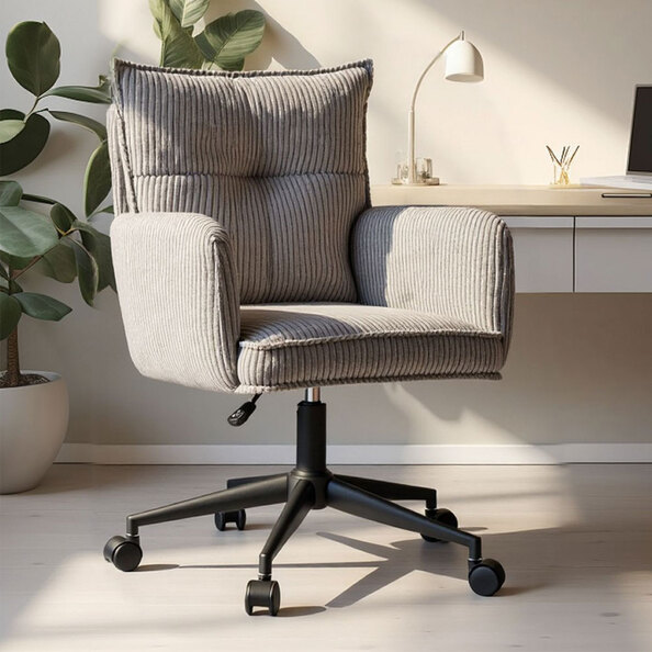 Krelion Fabric Home and Office Chair in Grey