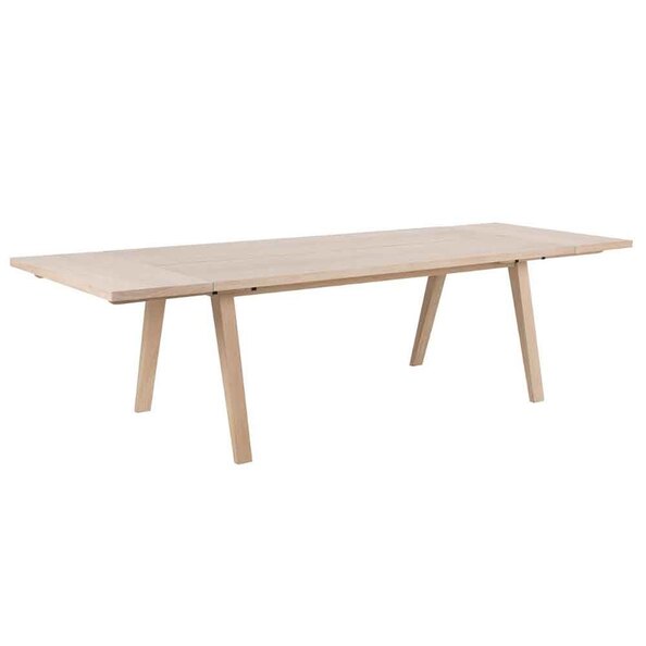 Lafayette Wooden Extending Dining Table - White Oak
