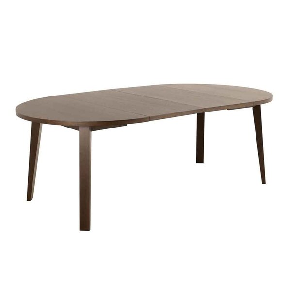 LafayetteWooden Round Extending Dining Table - Smoked Oak