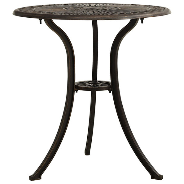 Lanelle Aluminium Garden Coffee Table In Bronze
