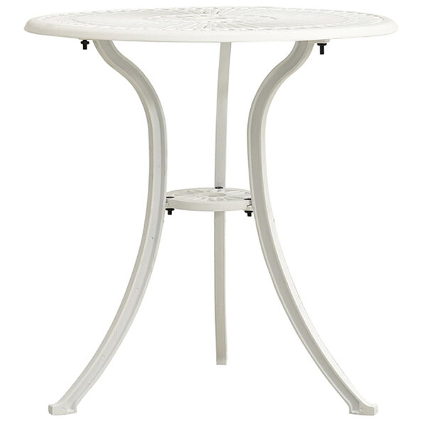 Lanelle Aluminium Garden Coffee Table In White