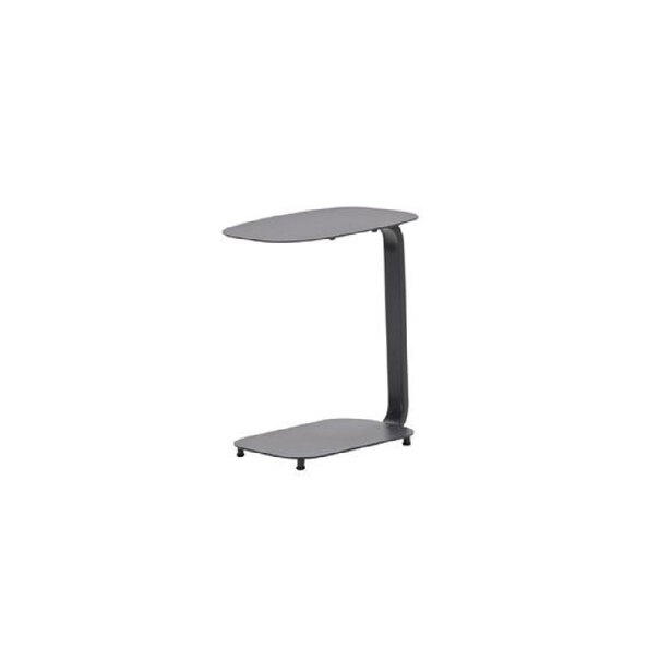 Langley Aluminium Garden Laptop Table Dark Grey And Black