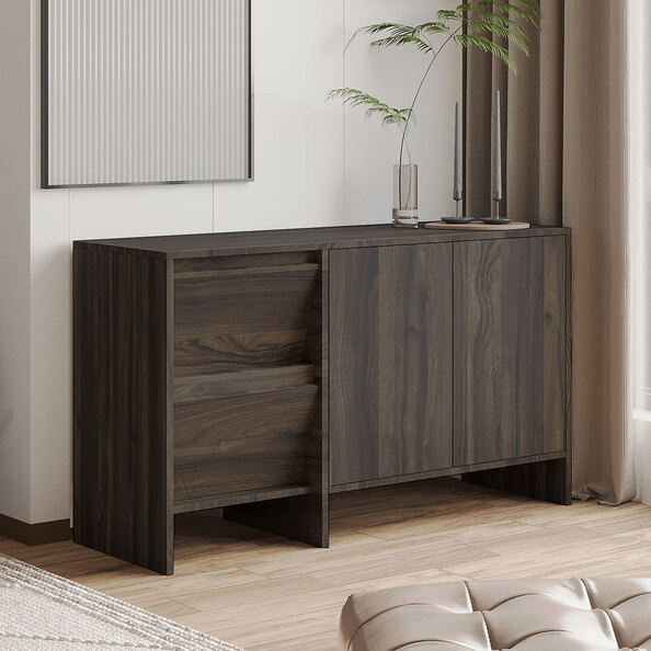 Laris Wooden Console Table in Walnut