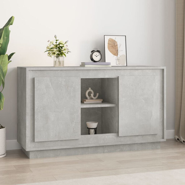 Lavelo Wooden Sideboard With 2 Doors In Concrete Effect