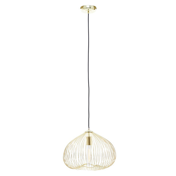 Lavish Iron 1 Pendant Light In Gold
