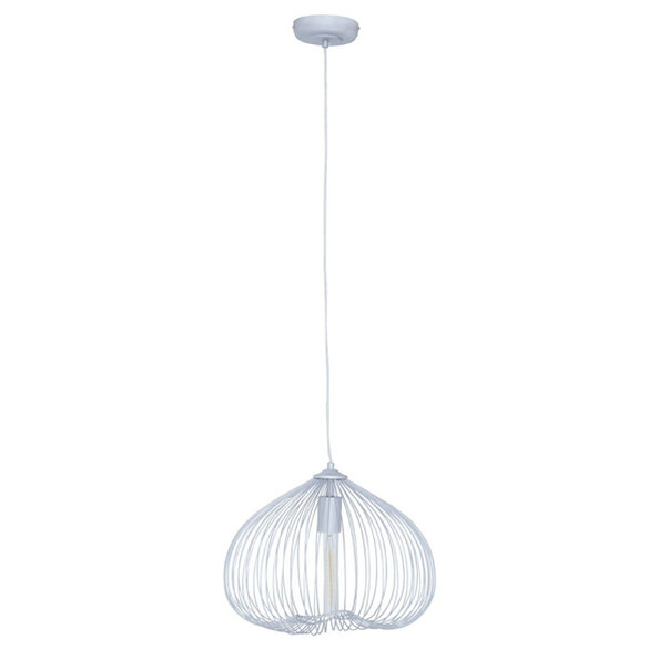 Lavish Iron 1 Pendant Light In Silver