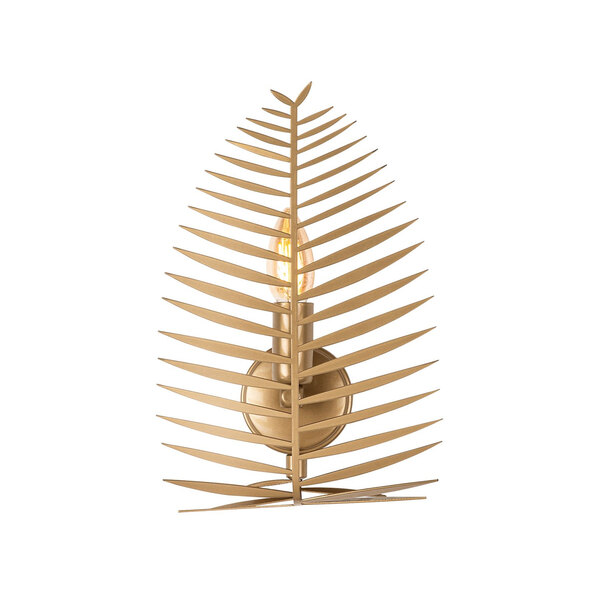 Leaf Metal Wall Light in Gold