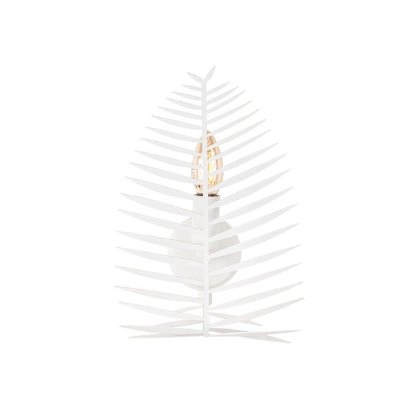 Leaf Metal Wall Light in White