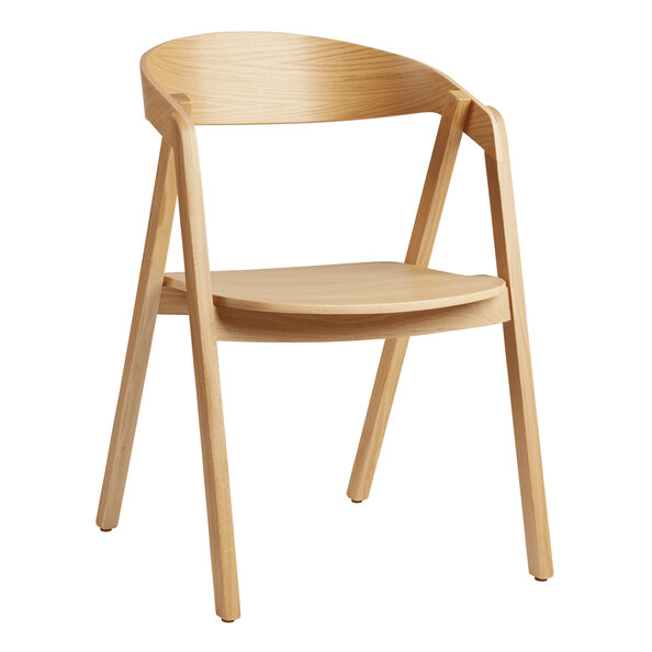 Lenox Wooden Stacking Armchair In Natural Oak