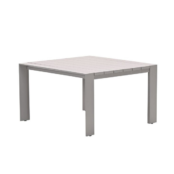 Leonidas Aluminium Garden Dining Table In Taupe