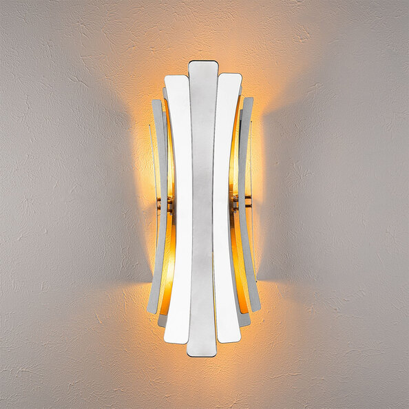 Linea Metal Wall Light in Silver