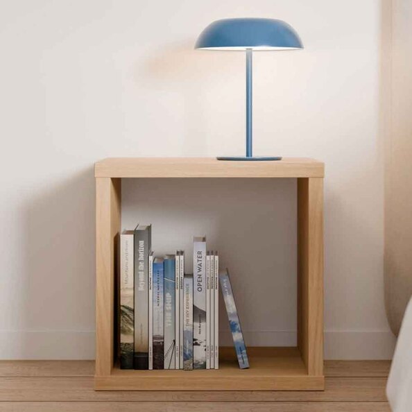 Mabon Square Wooden Shelving Unit in Elegancia Oak