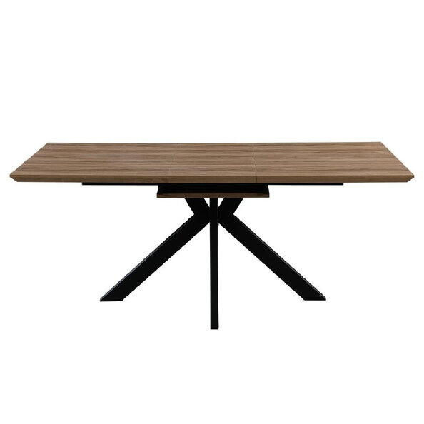 Malone Small Wooden Extending Dining Table In Light Walnut