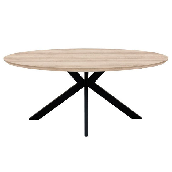 Malone Wooden Oval Dining Table In Oak