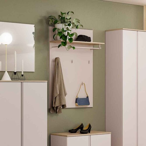 Malvern Wooden Coat Rack in Cashmere