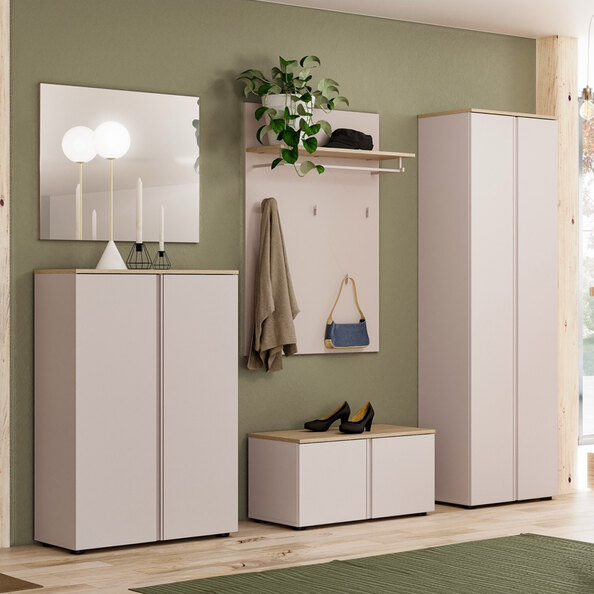 Malvern Wooden Hallway Furniture Set in Cashmere
