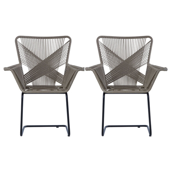 Hunor Kubu Rattan Effect Chair In Pair     