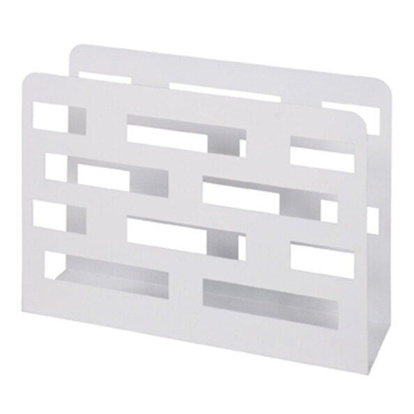 Mannheim Metal Magazine Rack In White