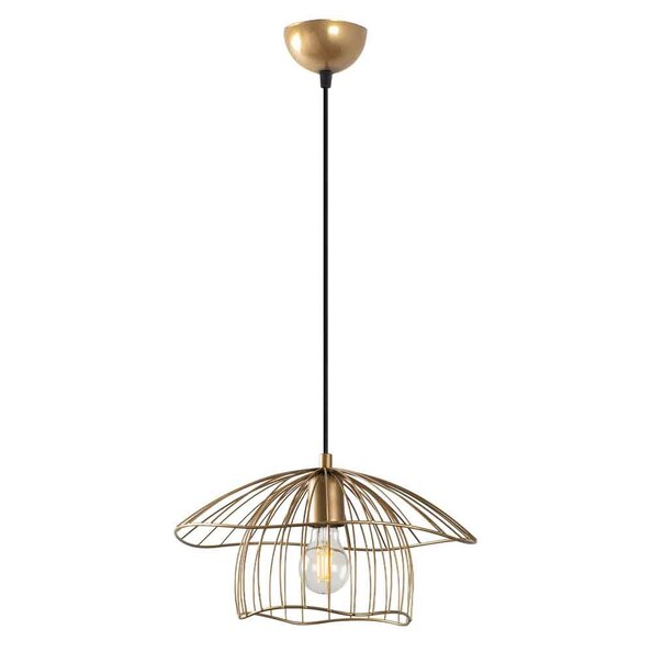Mantar Small Metal Ceiling Pendant Light in Gold
