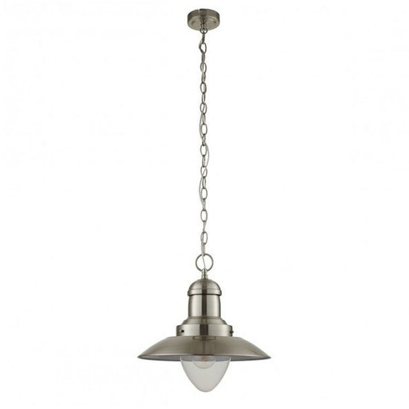 Mendip Wall Hung Pendant Light In Chrome