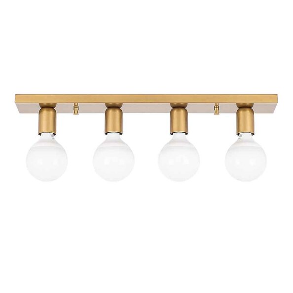 Mirro 4 Light Ceiling Light in Gold