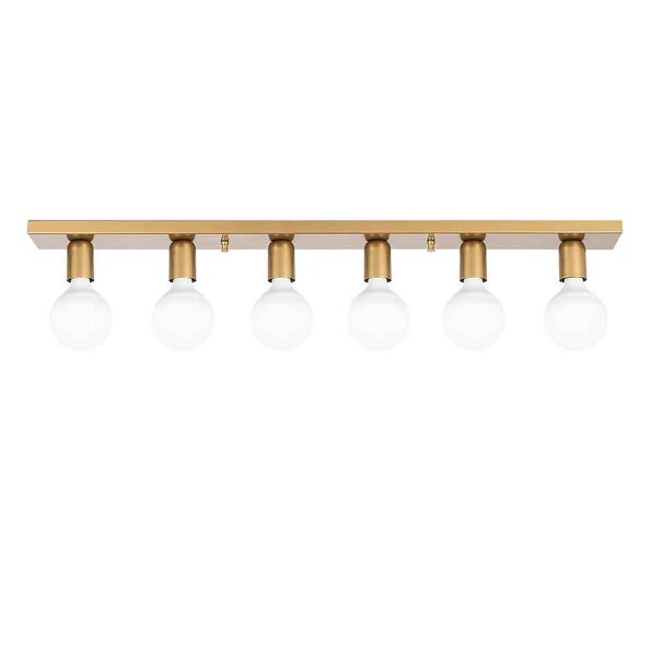 Mirro 6 Light Ceiling Light in Gold