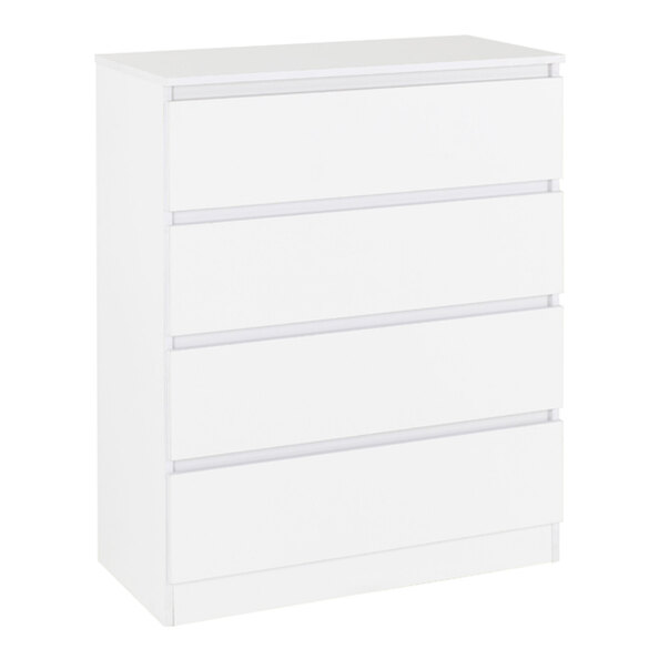 Mcgowan Wooden Chest Of Drawers In White With 4 Drawers