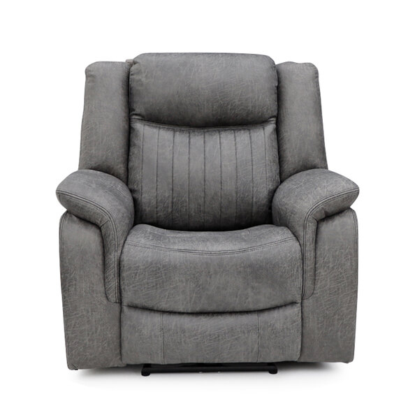 Morlix Fabric Electric Recliner 1 Seater Sofa in Grey