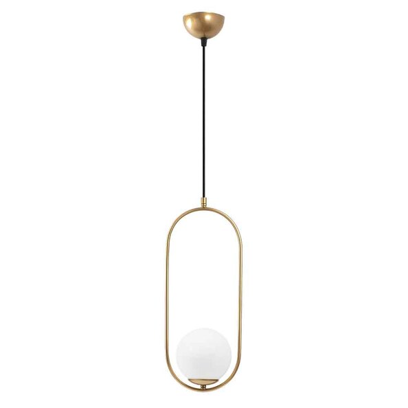 Mudoni Soft-Edge Metal Ceiling Pendant Light in Gold and White