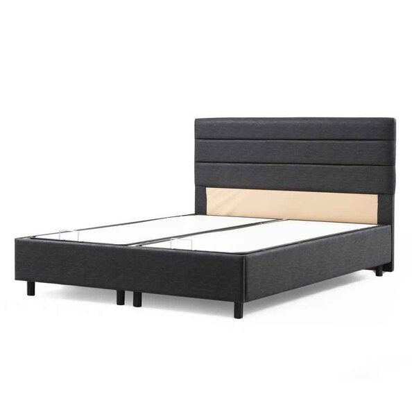 Mylor Fabric Ottoman Storage Small Double bed in Anthracite