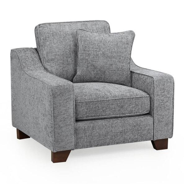Nepean Fabric 1 Seater Sofa In Slate