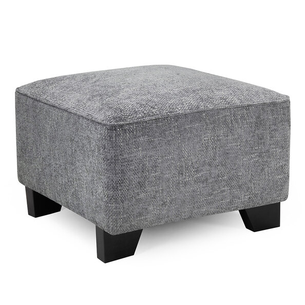 Nepean Fabric Foot Stool In Slate
